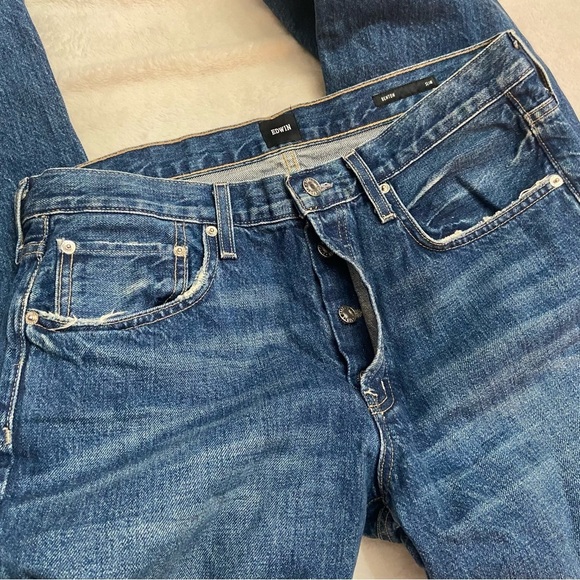 Edwin Benton slim fit jeans 31x32 lightly distressed 28575 - Picture 3 of 15